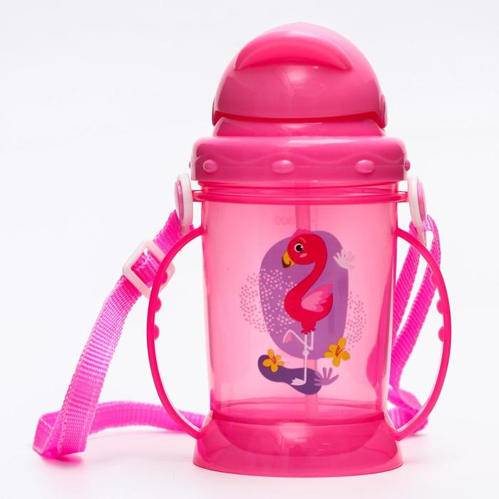 

Поильник с трубочкой «Фламинго», 260 мл.