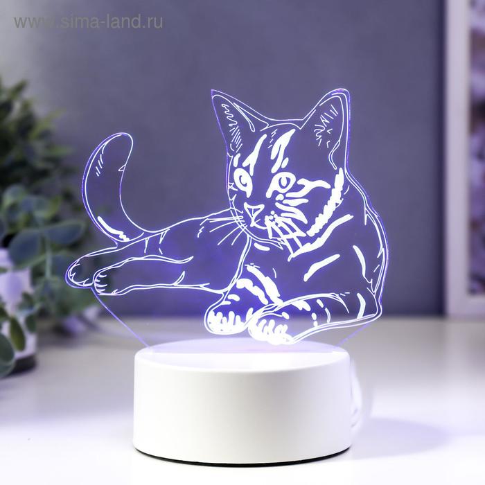 Светильник Кошечка LED RGB от сети