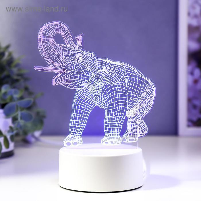 Светильник Слон LED RGB от сети RISALUX