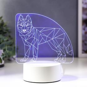 Светильник 'Волк' LED RGB от сети 9,5х14,5х17 см Ош