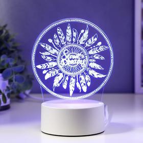 Светильник 'Перья' LED RGB от сети 9,5х12х17 см Ош