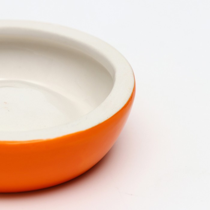 Миска керамическая для грызунов "Апельсинка", 7,7 х 2,3 см