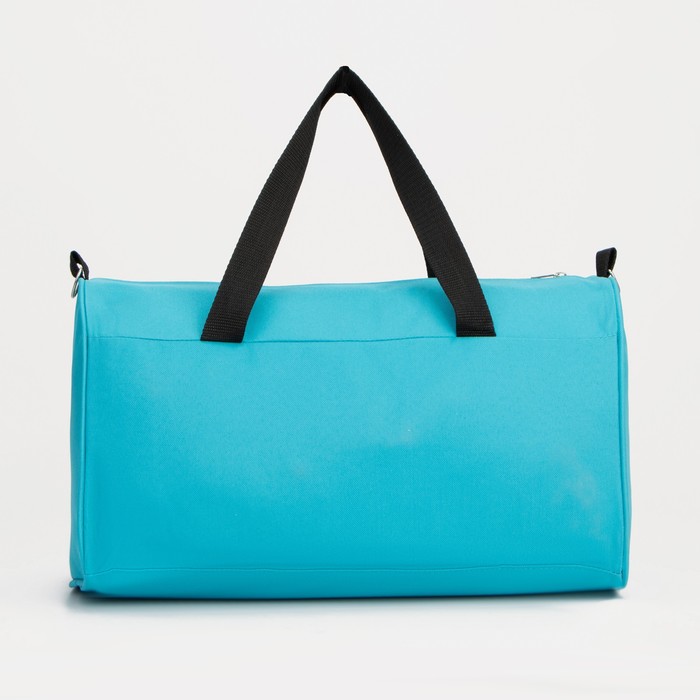 фото Сумка спортивная на молнии, без подкладки, цвет тёмно-голубой textura