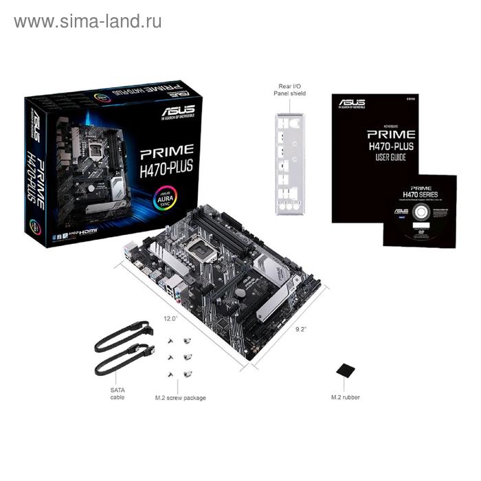 Купить Материнская плата Asus PRIME H470-PLUS, LGA1200, H470, 4xDDR4, HDMI, DP, ATX Материнская плата Asus PRIME H470-PLUS, LGA1200, H470, 4xDDR4, HDMI, DP, ATX