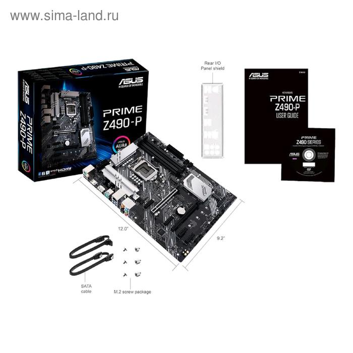 Купить Материнская плата Asus PRIME Z490-P, LGA1200, Z490, 4xDDR4, HDMI, DP, ATX Материнская плата Asus PRIME Z490-P, LGA1200, Z490, 4xDDR4, HDMI, DP, ATX