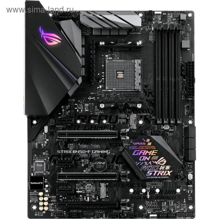 фото Материнская плата asus rog strix b450-f gaming, am4, b450, 4xddr4, hdmi, dp, atx