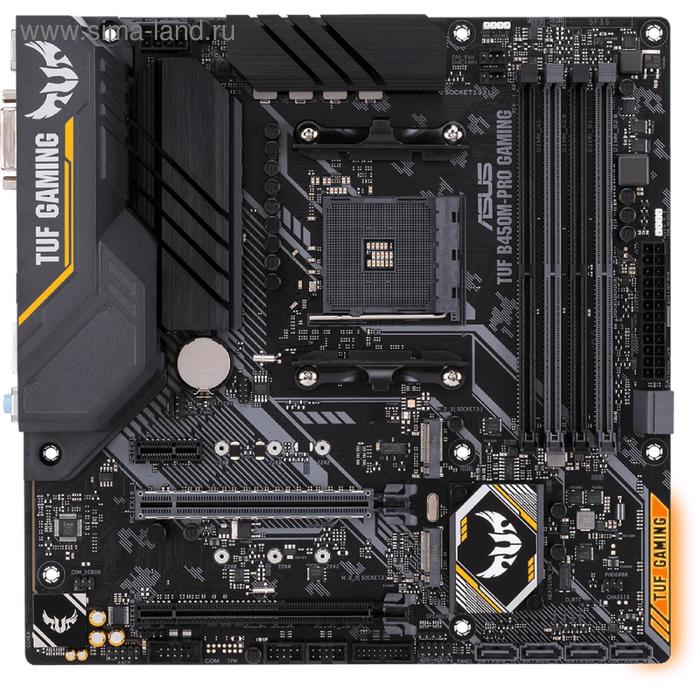 фото Материнская плата asus tuf b450m-pro gaming, am4, b450, 4xddr4, dvi, hdmi, matx