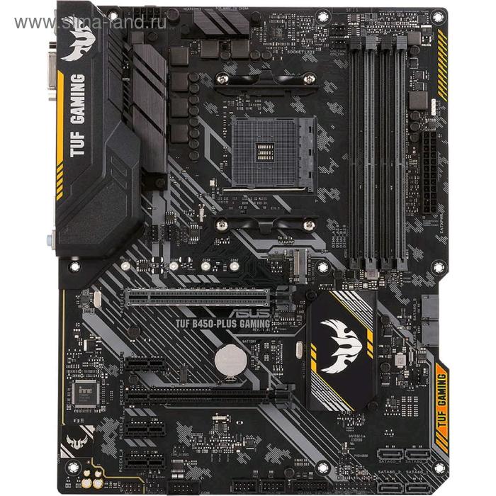 фото Материнская плата asus tuf b450-plus gaming, am4, b450, 4xddr4, dvi, hdmi, atx