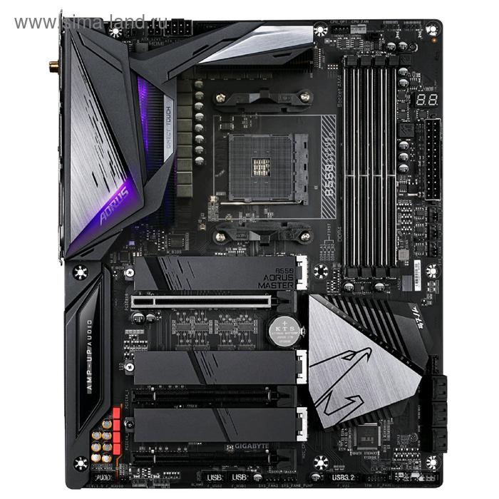 фото Материнская плата gigabyte b550 aorus master, am4, b550, 4xddr4, hdmi, atx