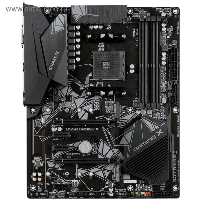 фото Материнская плата gigabyte b550 gaming x, am4, b550, 4xddr4, dvi, hdmi, atx