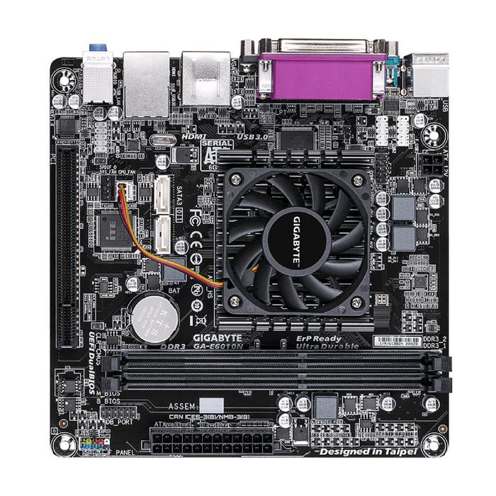 фото Материнская плата gigabyte ga-e6010n, 2xddr3, vga, hdmi, mini-itx