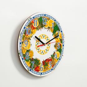 

Часы настенные, серия: Новый год, "Апельсины", d=24 см, плавный ход