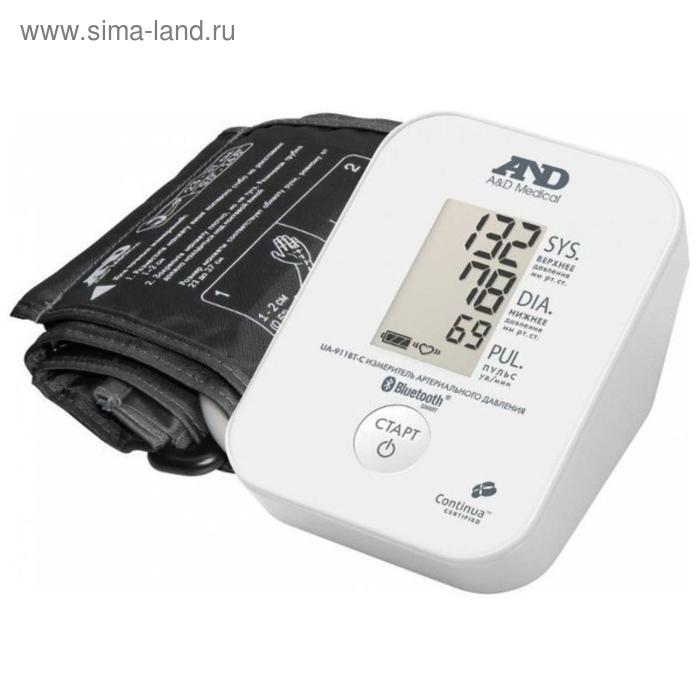 Тонометр AND UA-911 BT-C, автоматический, манжета 23-37 см, Bluetooth, 4хАА, R6