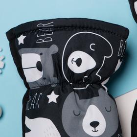 

Рукавицы (варежки) зимние KAFTAN "Bears" 14 (5-6 лет), чёрный