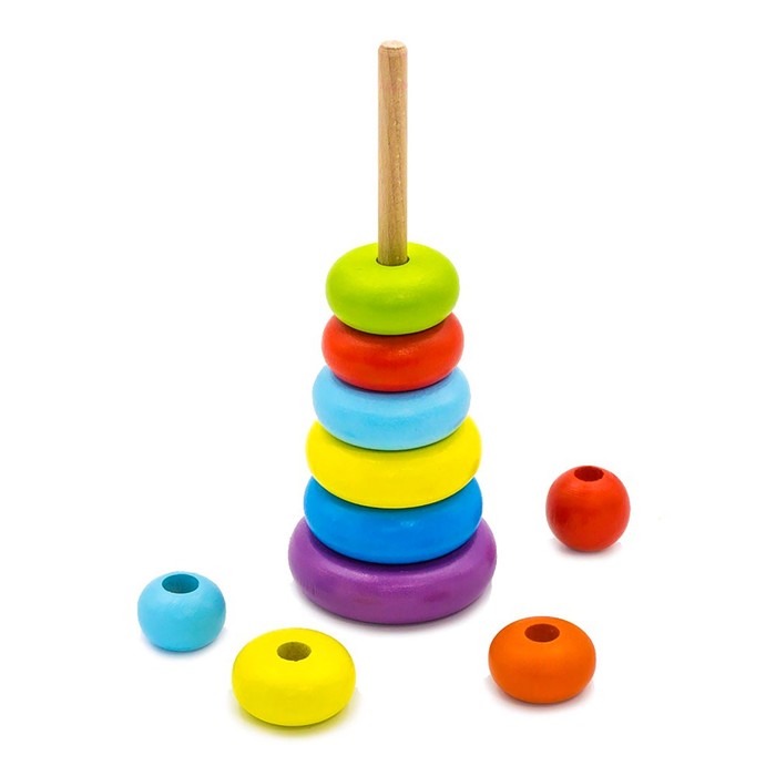 Пирамидка "Колечки", 10 элементов