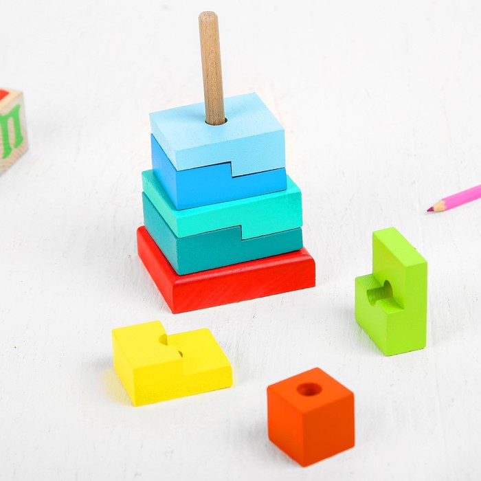 Пирамидка "Ступеньки", 8 элементов