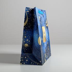 

Пакет ламинированный квадратный «Новогодняя ночь», 30 × 30 × 12 см