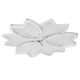 

Люстра с ПДУ 74665/6 LED 110Вт 3000-6000К диммер бело-прозрачный 50х50х6 см