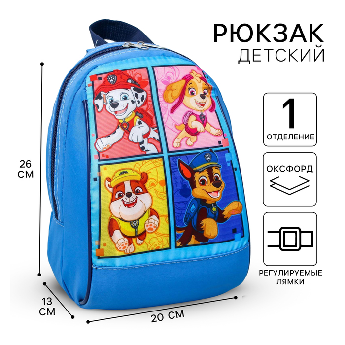 Рюкзак детский, отдел на молнии, 20 х 13 х 26 см 