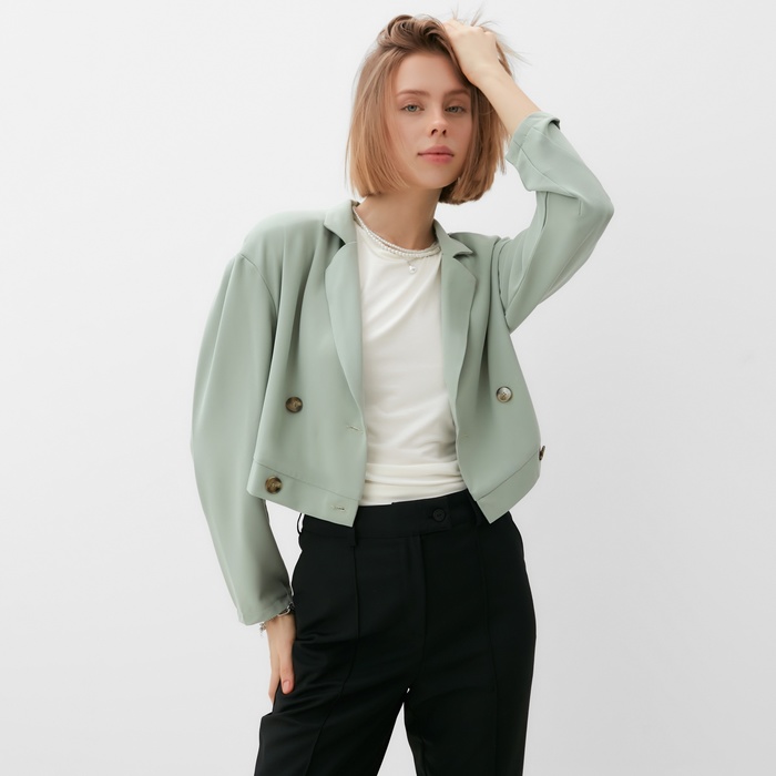 

Жакет женский MINAKU: Green trend цвет зелёный, р-р 44