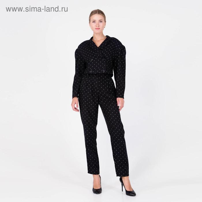 

Брюки чиносы женские MINAKU: Green trend цвет чёрный, р-р 46