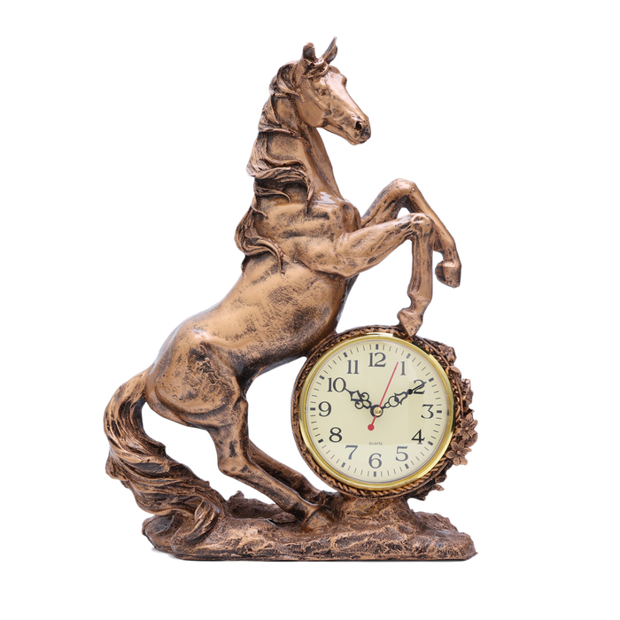 Часы настольные "Конь", дискретный ход,  27 х 12 х 36.5 см