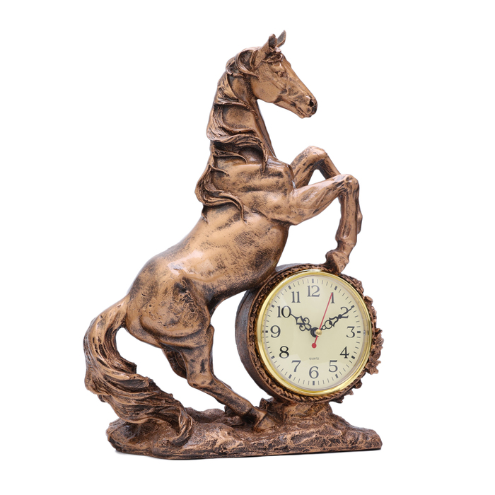 Часы настольные "Конь", дискретный ход,  27 х 12 х 36.5 см