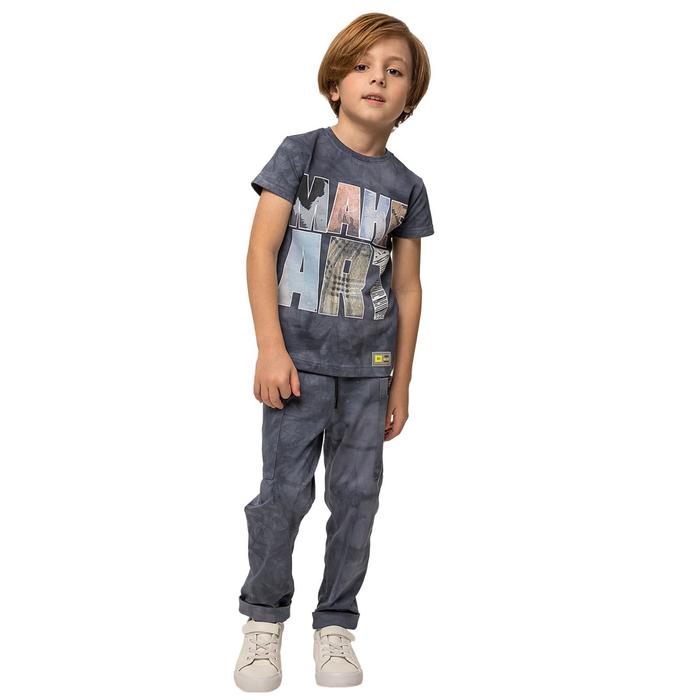 Джемпер для мальчика, рост 110 см, цвет серый