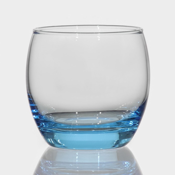 Стакан стеклянный низкий Luminarc SALTO, 320 мл, цвет голубой стакан низкий гастон 90мл luminarc n6503
