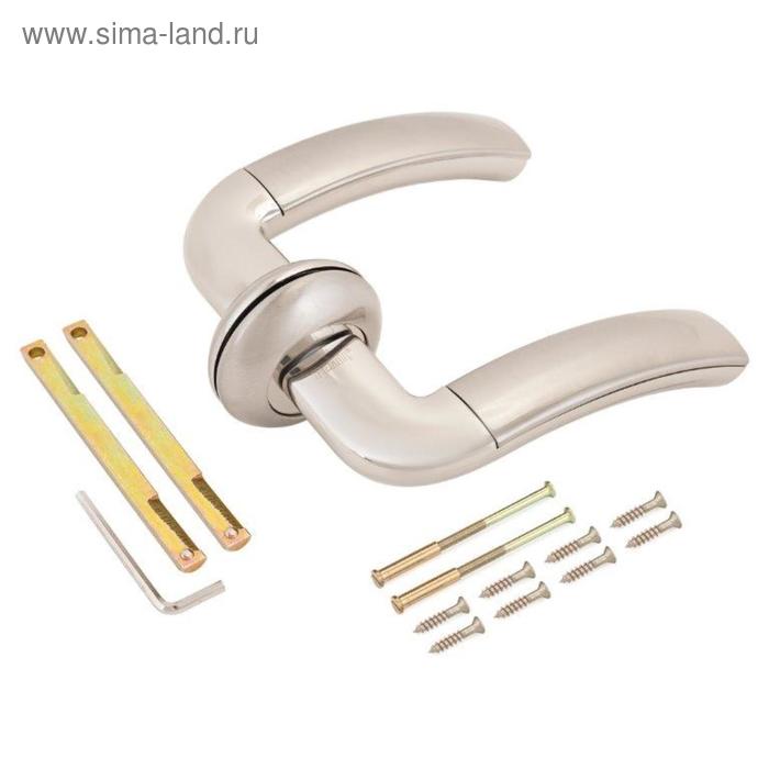 

Комплект ручек RENZ DH 37-08 SN/NP Сицилия, цвет никель матовый/никель блестящий