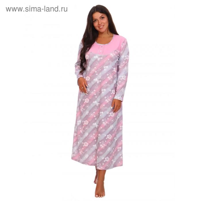 Сорочка женская «Услада», цвет пудра, размер 56