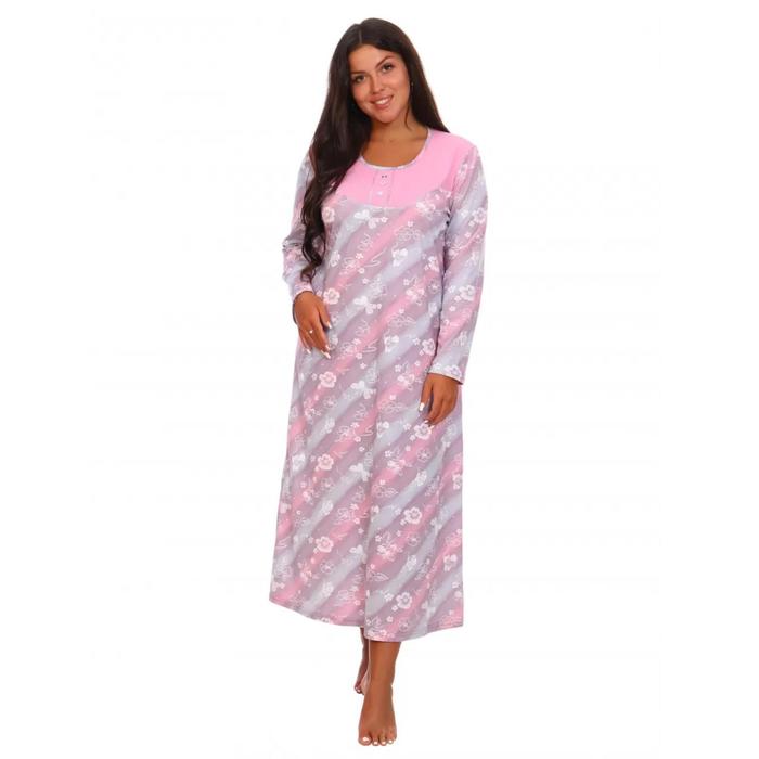 Сорочка женская «Услада», цвет пудра, размер 58