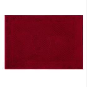 

Полотенце для ног жаккард Ножки 50х70 см, бордовый, хлопок 100%, 700г/м2