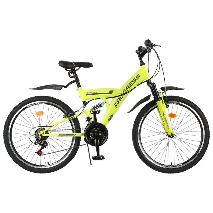 фото Велосипед 24" progress модель sierra fs rus, цвет зеленый, размер 15"