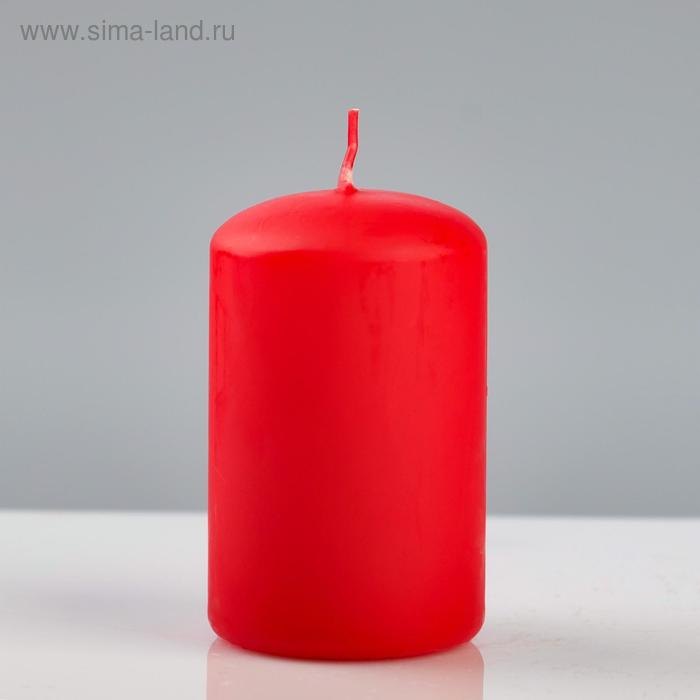 

Свеча - цилиндр "Колор", 5×8 см, красный