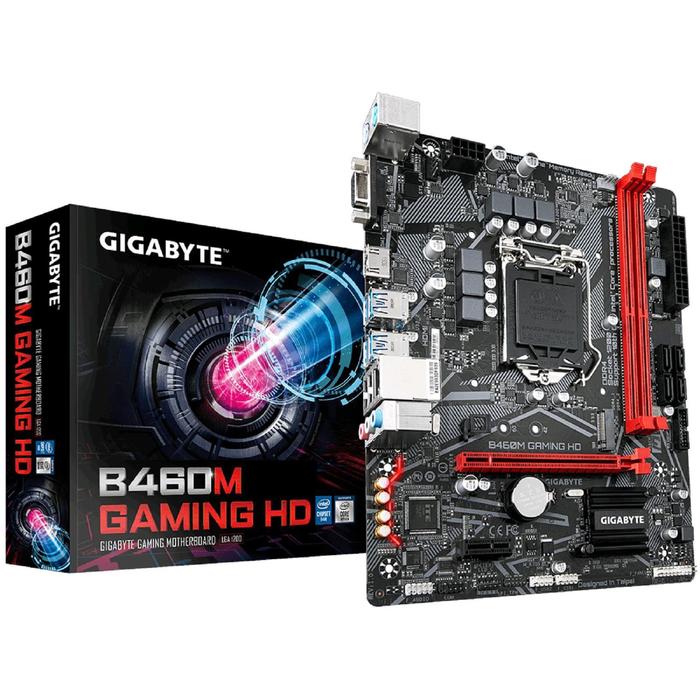 фото Материнская плата gigabyte b460m gaming hd, lga1200, b460, 2xddr4, vga, hdmi, matx