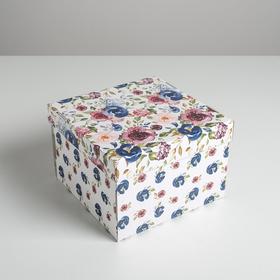 

Коробка складная «Цветы», 22 х 22 х 15 см