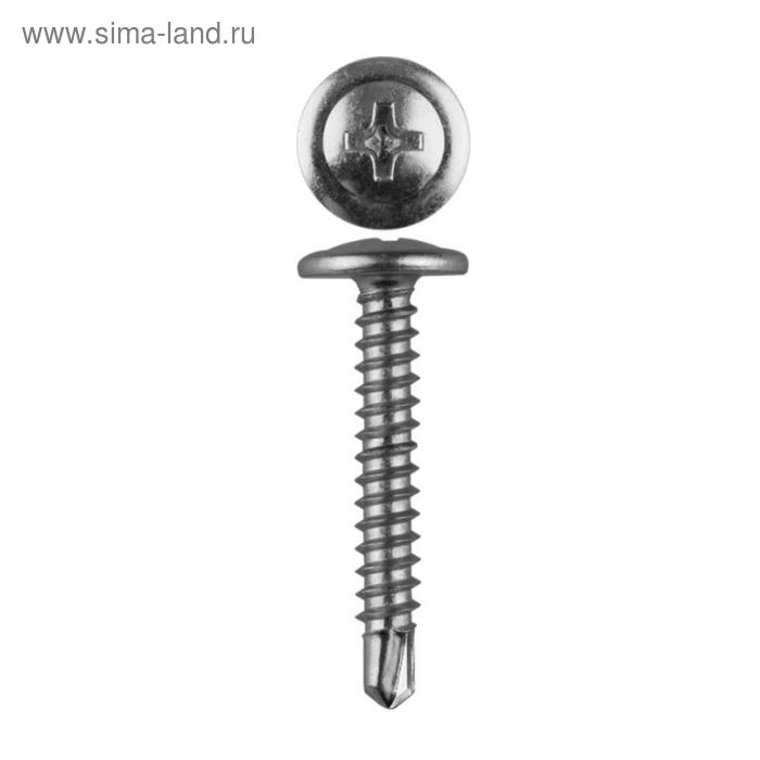 цена Саморезы ПШМ-С со сверлом для листового металла ЗУБР, 41х4.2 мм, 15 шт.