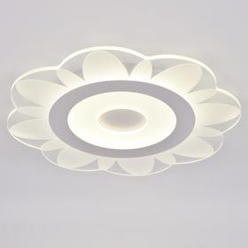 

Люстра с ПДУ 74659/1 LED 55Вт 3000-6000К диммер бело-прозрачный 50х50х5 см