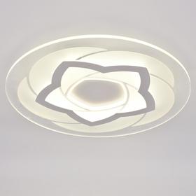 

Люстра с ПДУ 74660/1 LED 60Вт 3000-6000К диммер бело-прозрачный 50х50х5 см