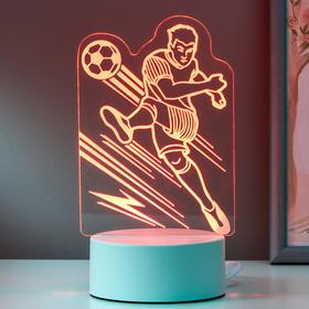 Светильник 'Футболист' LED RGB от сети 9,5х11х20,5 см Ош