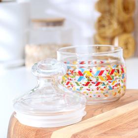 

Банка для сыпучих продуктов GiDGLASS «Cesni. Абстракция», 500 мл