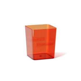 Стакан для пишущих принадлежностей ErichKrause Base 7,5 х 9 х 7,5 см, оранжевый неон от Сима-ленд