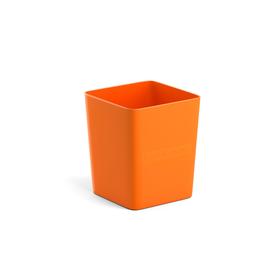 Стакан для пишущих принадлежностей ErichKrause Base 7,5 х 9 х 7,5 см, Solid, неон оранжевый Ош