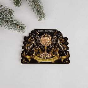 

Сувенирный ключ на открытке «Достатка», 7 х 10 см