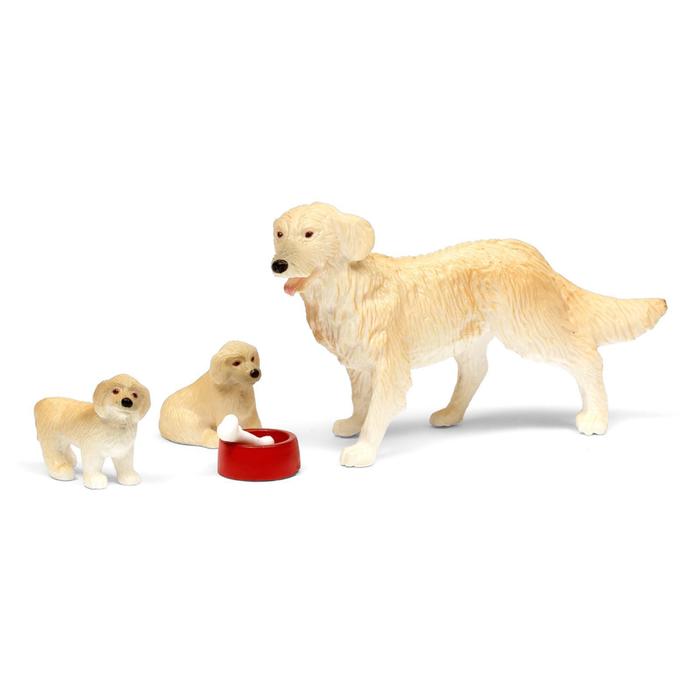 Набор животных «Пес семьи со щенками»
