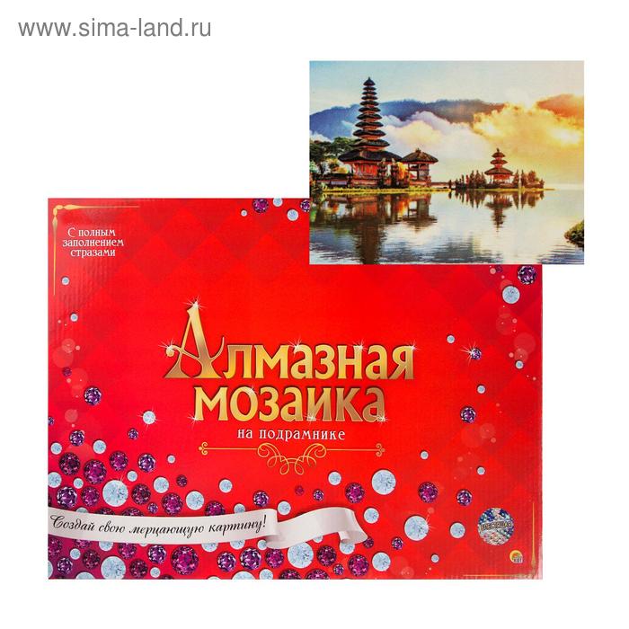 

Алмазная мозаика 30х40 см, с подрамником, с полным заполнением «Пагоды на воде»