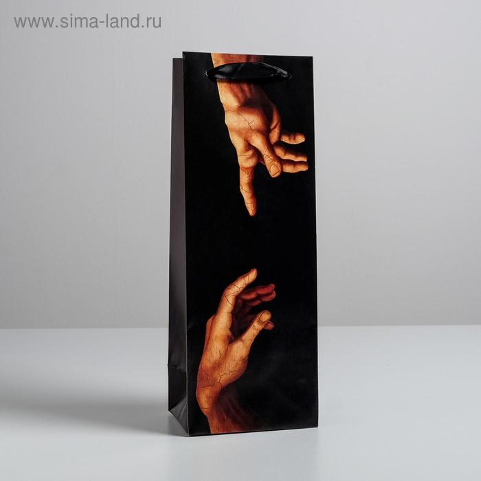 

Пакет ламинированный под бутылку «Тебе», 13 x 36 x 10 см