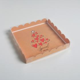 

Коробка для кондитерских изделий с PVC крышкой Special for you, 21 × 21 × 3 см