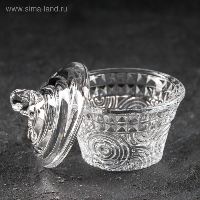 

Сахарница стеклянная «Вихрь», 100 мл, 8×8 см